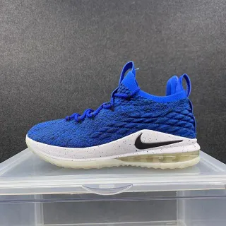 Nike LeBron 15 नीला सफेद बुनावट बास्केटबॉल जूते