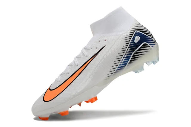 Nike Mercurial Superfly Air Zoom White Orange Firm-Ground Soccer Shoes 3
