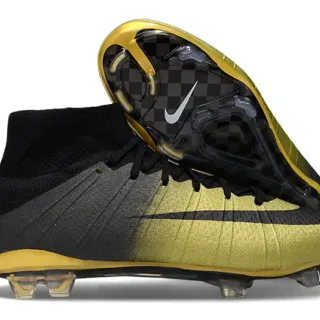 Nike Mercurial Superfly Black Gold Firm-Ground Soccer Shoes