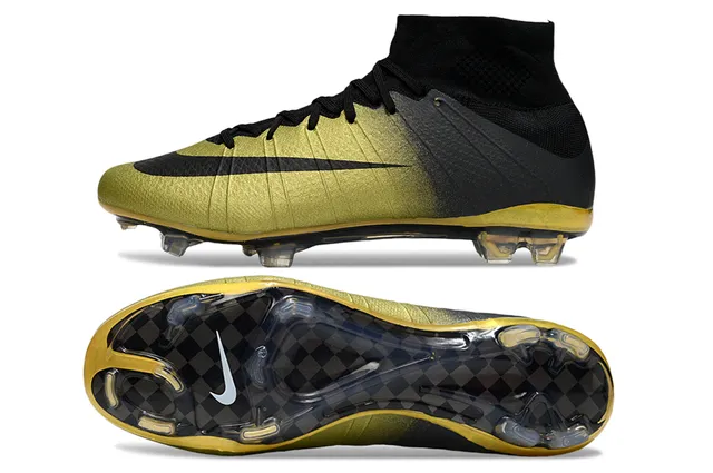Nike Mercurial Superfly Black Gold Firm-Ground Soccer Shoes 6