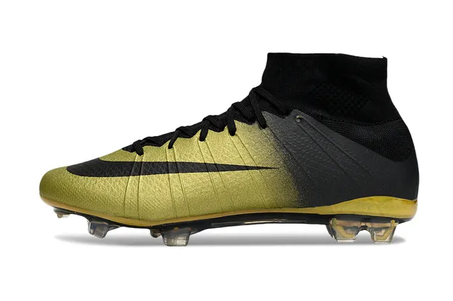 Nike Mercurial Superfly Black Gold Firm-Ground Soccer Shoes 7