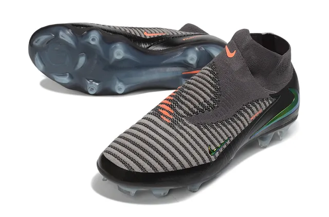 Nike Mercurial Superfly Black Gray Iridescent Firm-Ground Soccer Shoes 4