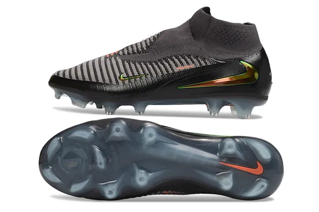 Nike Mercurial Superfly Black Gray Iridescent Firm-Ground Soccer Shoes 6