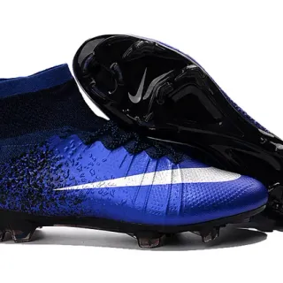 Nike Mercurial Superfly Blue Black Speckle Firm-Ground Soccer Shoes