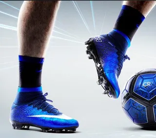 Nike Mercurial Superfly Bleu Noir Tache Chaussures de Football pour Terrain Ferme 12