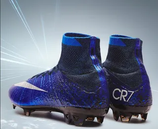 Nike Mercurial Superfly Bleu Noir Tache Chaussures de Football pour Terrain Ferme 13