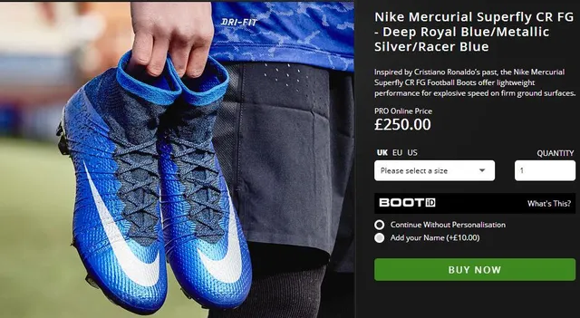 Nike Mercurial Superfly Bleu Noir Tache Chaussures de Football pour Terrain Ferme 16