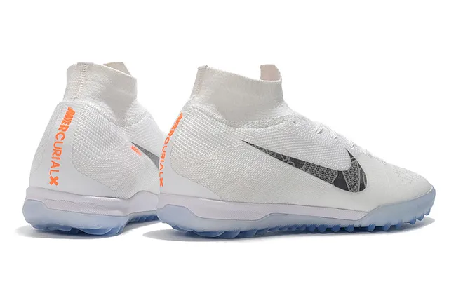 Nike Mercurial Superfly VI Elite TF White/Metallic Cool Grey Sapatos de futebol para gramado artificial 11