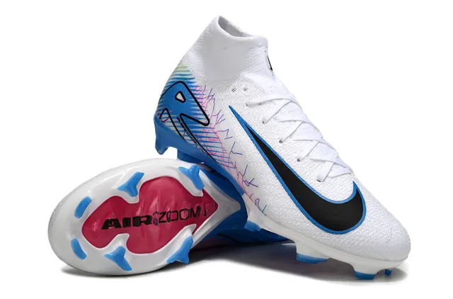 Nike Mercurial Vapor Air Zoom 白、蓝、粉 硬地足球鞋 3