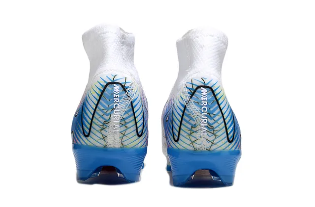 Nike Mercurial Vapor Air Zoom 白、蓝、粉 硬地足球鞋 4