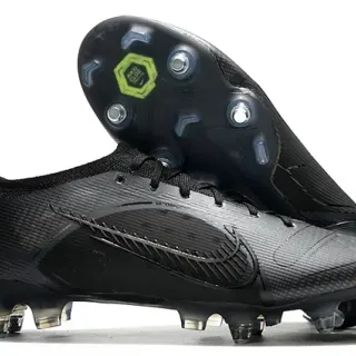 Nike Mercurial Vapor Black Lime Green Firm-Ground 足球鞋