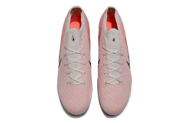 Nike Mercurial Vapor Chuteiras de Futebol Rosa Azul Upper Knit Colar Baixo Firm-Ground 11