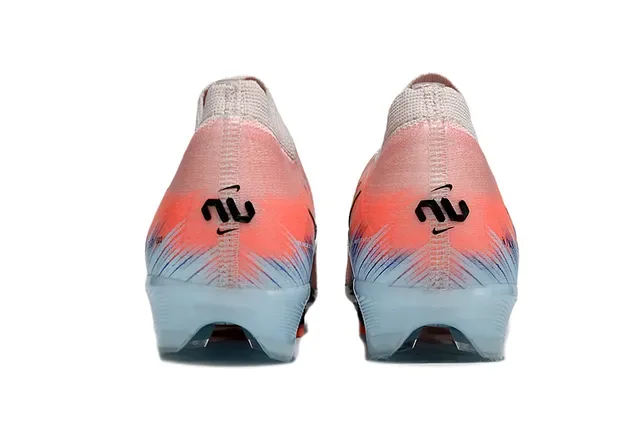 Nike Mercurial Vapor Chuteiras de Futebol Rosa Azul Upper Knit Colar Baixo Firm-Ground 13