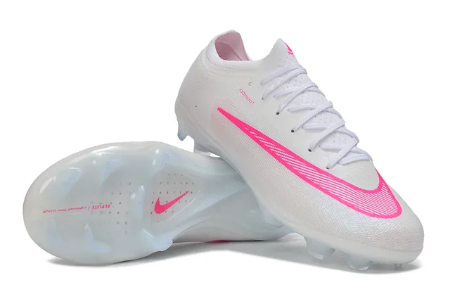 Nike Mercurial Vapor White Pink Atomknit Knit Upper Firm-Ground Soccer Shoes 11