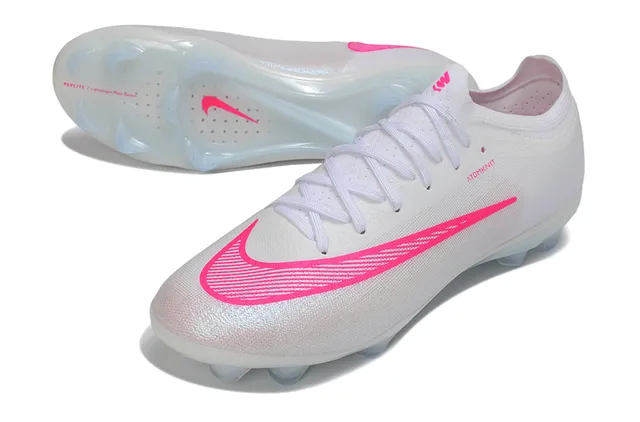 Nike Mercurial Vapor White Pink Atomknit Knit Upper Firm-Ground Soccer Shoes 12