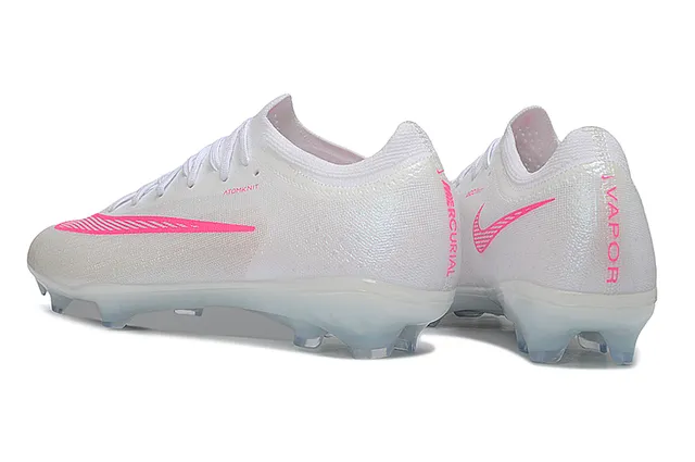 Nike Mercurial Vapor White Pink Atomknit Knit Upper Firm-Ground Soccer Shoes 13