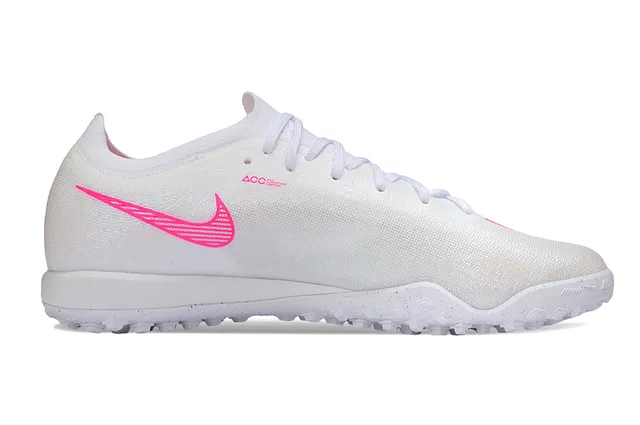 Nike Mercurial Vapor White Pink Atomknit Knit Upper Firm-Ground Soccer Shoes 14