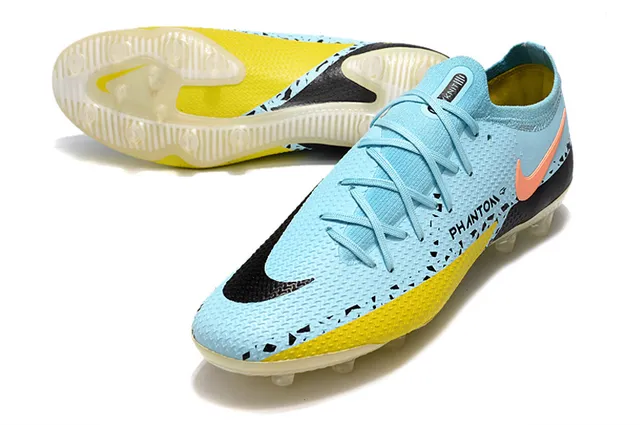 Nike Multicolor Green Low-Cut Sock-Fit Upper Abstract Graphic Print Firm-Ground Soccer Shoes 21