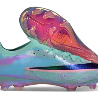 Nike Multicolor Iridescent Holographic Upper Sock-Fit Collar Firm-Ground Soccer Shoes