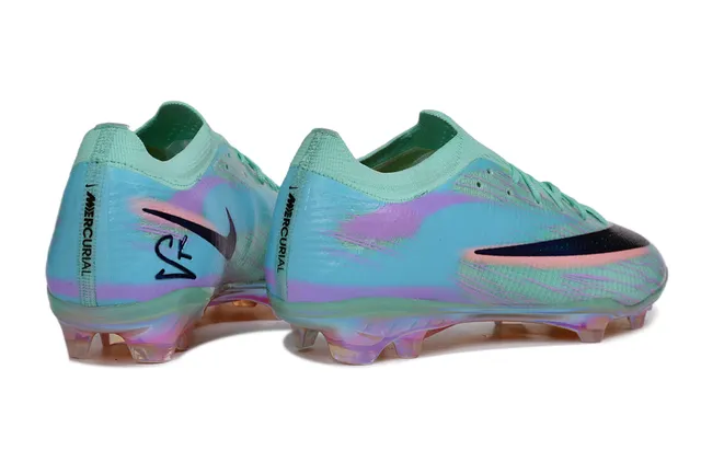 Nike Multicolor Iridescent Holographic Upper Sock-Fit Collar Firm-Ground Soccer Shoes 5