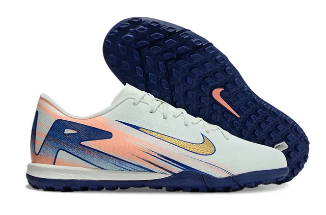 Nike Multicolor Navy Low-Cut Synthetic Mesh Upper Turf Soccer Shoes 1
