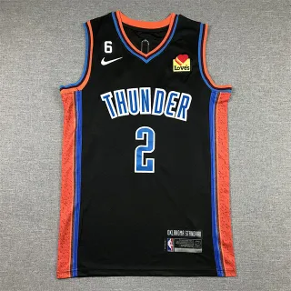 Nike Oklahoma Standard Black Orange Blue Textured Side Panel Jersey