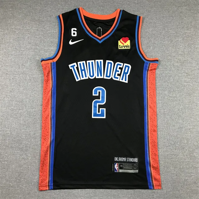 Nike Oklahoma Standard Black Orange Blue Textured Side Panel Jersey 3