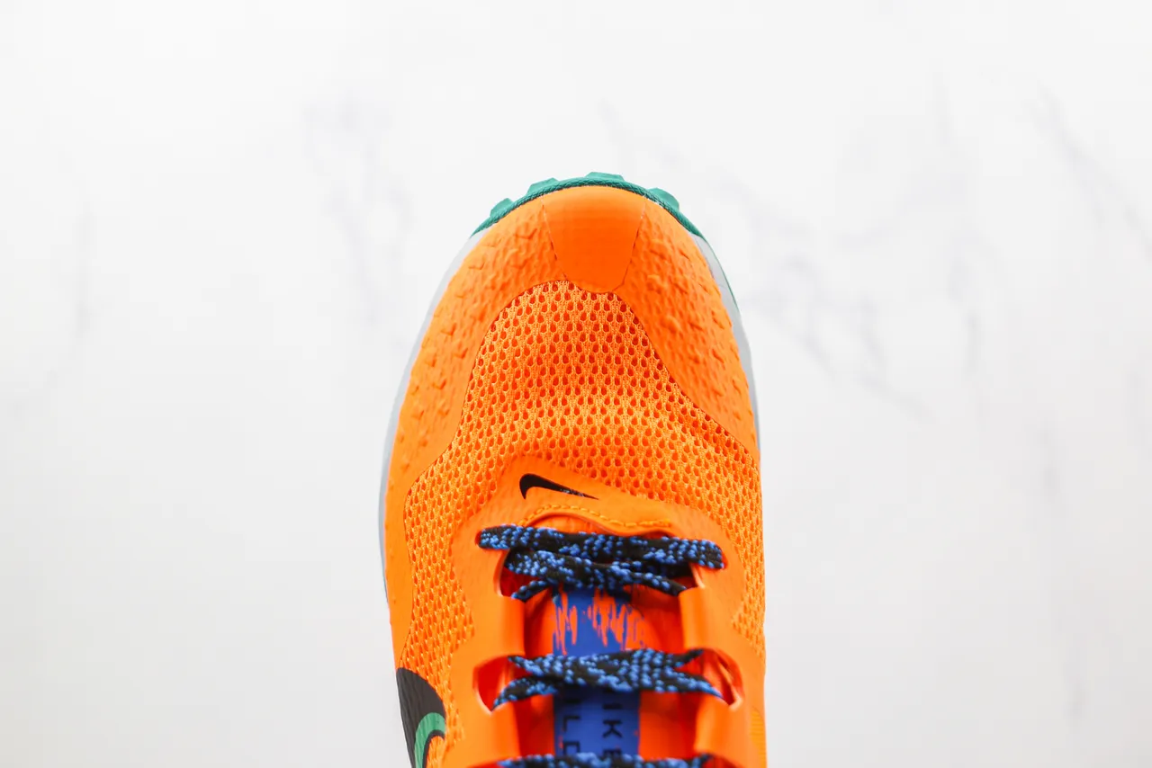 Nike Orange Blue Green Trail Running Shoes 6