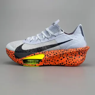 Nike Zapatillas Running Naranja Gris Upper Knit Media Suela Moteada