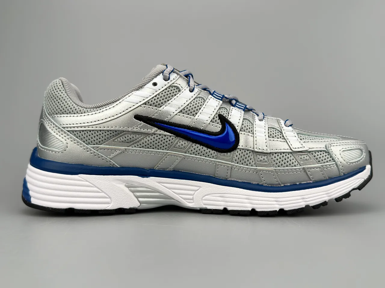 Nike P-6000 Silver and Blue Running Shoes 10