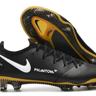 Nike Phantom GT 黑色黄色白色 Firm-Ground 足球鞋