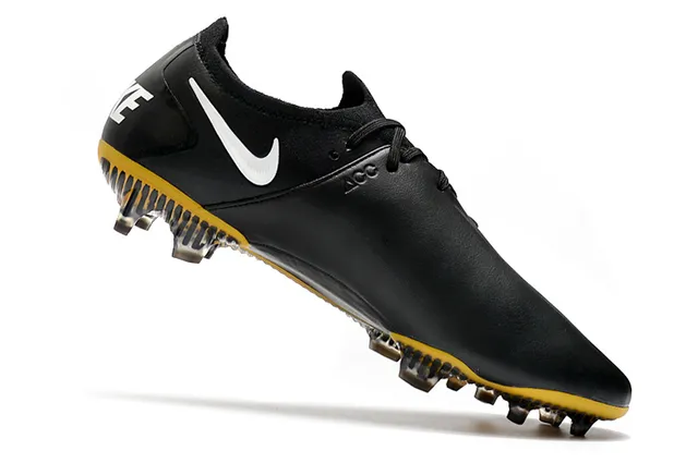 Nike Phantom GT Noir Jaune Blanc Firm-Ground Chaussures de football 3