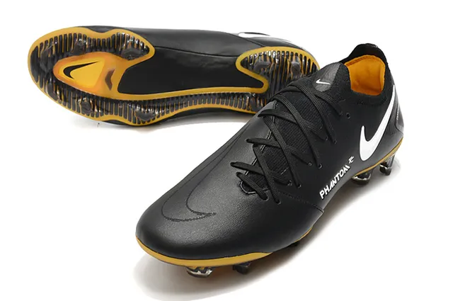 Nike Phantom GT Noir Jaune Blanc Firm-Ground Chaussures de football 6