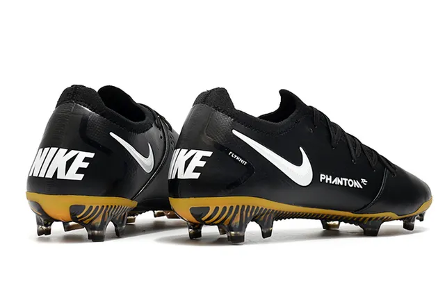 Nike Phantom GT Noir Jaune Blanc Firm-Ground Chaussures de football 7