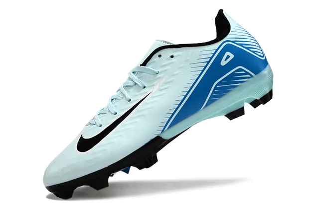 Nike Phantom GT Blue Black Low-Cut Synthetic Upper Chevron Texture Firm-Ground Soccer Shoes 3