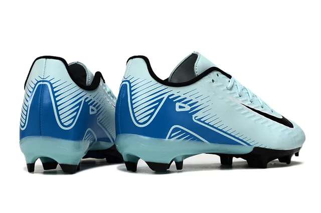Nike Phantom GT Blue Black Low-Cut Synthetic Upper Chevron Texture Firm-Ground Soccer Shoes 5