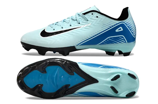 Nike Phantom GT Blue Black Low-Cut Synthetic Upper Chevron Texture Firm-Ground Soccer Shoes 6