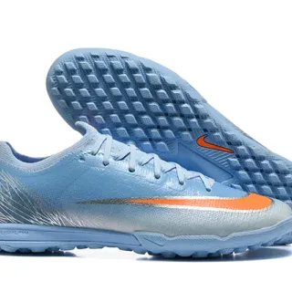 Nike Phantom GT Azul Naranja Low-Cut Synthetic Upper Gradient Finish Turf zapatos de fútbol para césped