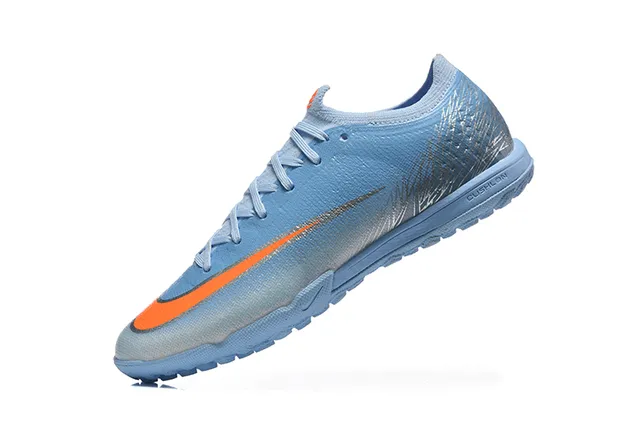 Nike Phantom GT Blue Orange Low-Cut Synthetic Upper Gradient Finish Turf Soccer Shoes 4