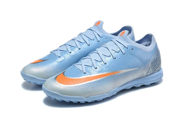 Nike Phantom GT Blue Orange Low-Cut Synthetic Upper Gradient Finish Turf Soccer Shoes 8