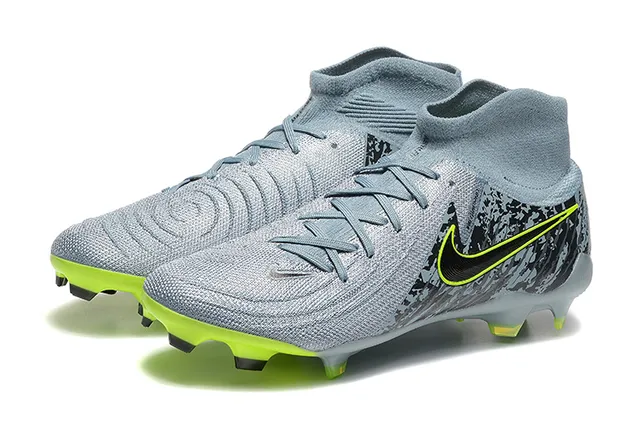 Nike Phantom GT Gray Green High-Cut Sock-Fit Collar Firm-Ground Soccer Shoes 8