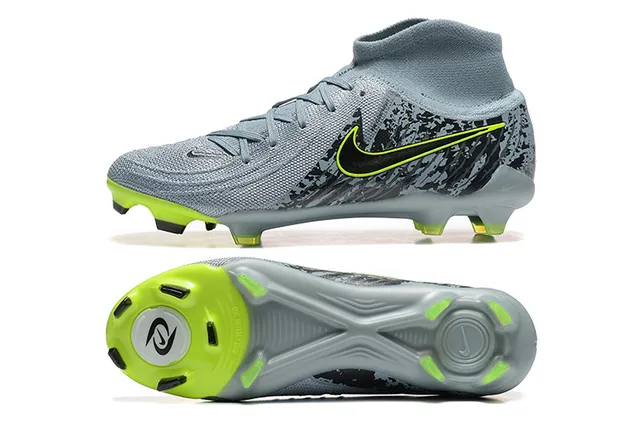 Nike Phantom GT Gray Green High-Cut Sock-Fit Collar Firm-Ground Soccer Shoes 9