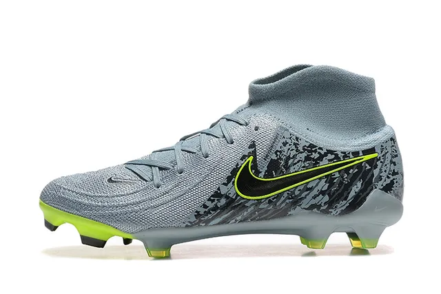 Nike Phantom GT Gray Green High-Cut Sock-Fit Collar Firm-Ground Soccer Shoes 10