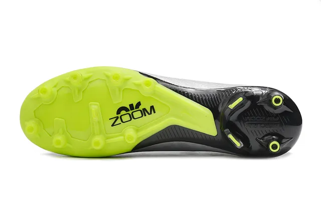 Nike Phantom GT Gray Green Low-Cut Knit Collar Textured Synthetic Upper Firm-Ground Soccer Shoes 6