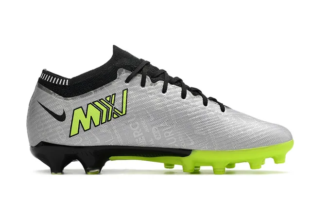 Nike Phantom GT Gray Green Low-Cut Knit Collar Textured Synthetic Upper Firm-Ground Soccer Shoes 7