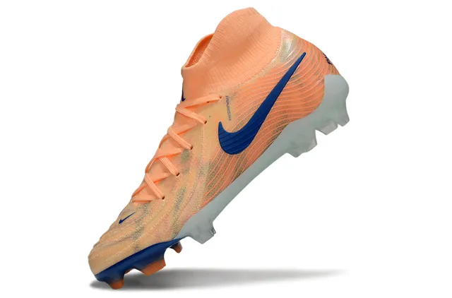 Nike Phantom GT Orange Blue High-Cut Sock-Fit Collar Firm-Ground Soccer Shoes 5