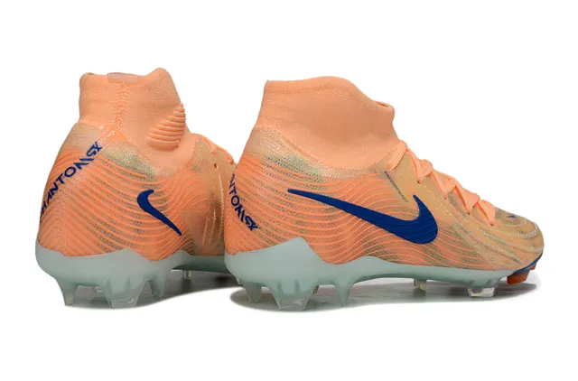 Nike Phantom GT Orange Blue High-Cut Sock-Fit Collar Firm-Ground Soccer Shoes 7