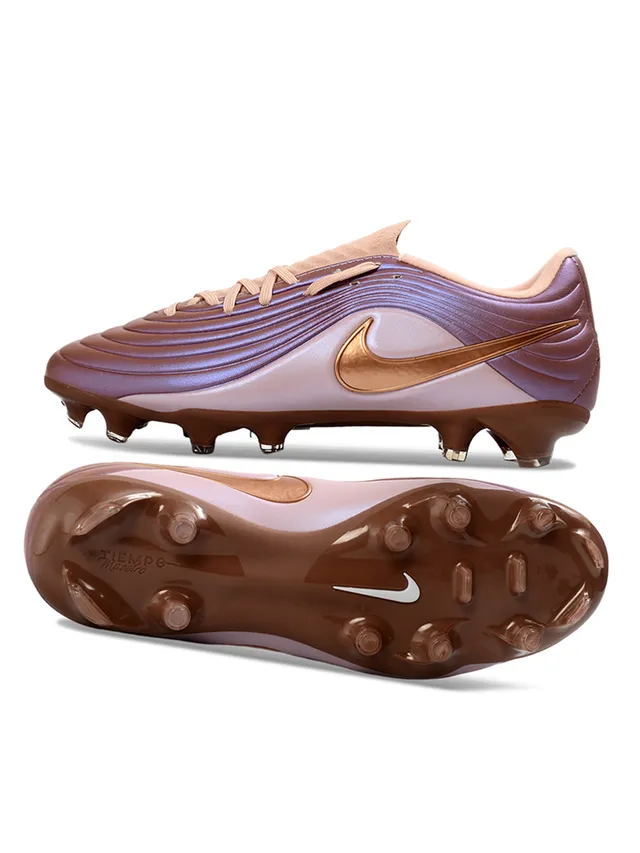 Nike Phantom GT Purple Gold Wave-Ribbed Upper Iridescent Finish Firm-Ground Soccer Shoes 6