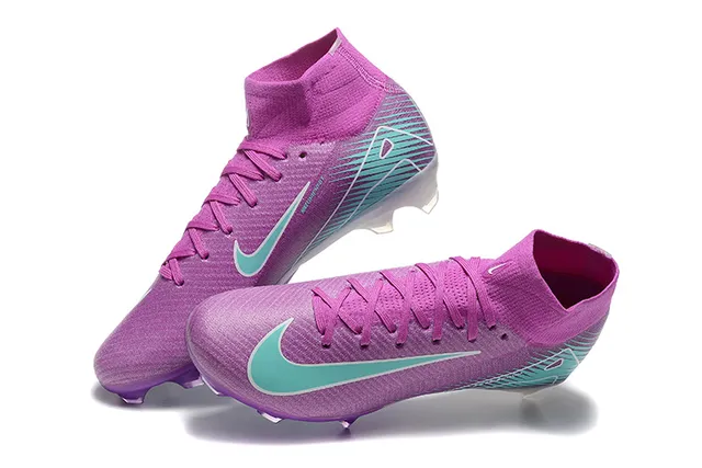 Nike Phantom GT Purple Teal Firm-Ground Soccer Shoes 3