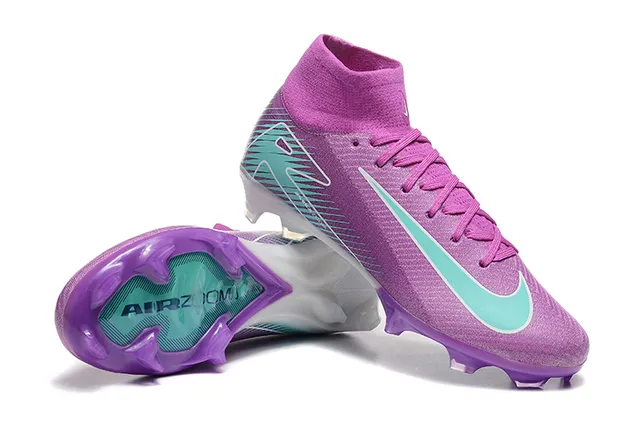Nike Phantom GT Purple Teal Firm-Ground Soccer Shoes 6